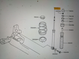 Schokdemper achteras Nissan Micra K13 E6210-3BB2A