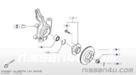 Remschijf vooras 280mm Nissan 40206-2F501 N16/ P11/ WP11