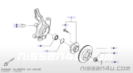 Rotor-disc brake front 280mm Nissan 40206-2F501 N16/ P11/ WP11