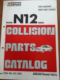 Collision parts catalog model N12 series mei 1987 EC-083