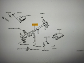 Member assy-steering Nissan Micra K14 67870-5FA2A Used part.