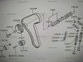 Distributieriem Nissan Bluebird A6806-D5610 T12/ T72/ U11 Origineel.
