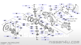 Buitenste wiellager Nissan Patrol 40215-C6000 K160/W160/Y60/Y61