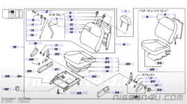 Bijrijdersstoel Nissan Micra K11 87000-5F610