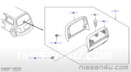 Terceira luz de freio Nissan Micra K11 26590-6F600