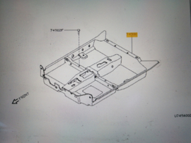 Vloerbedekking Nissan Micra K11 74902-6F912 Lichte schade.