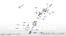 Onderste kruisstuk stuurkolom Nissan Almera N16 48080-BN001