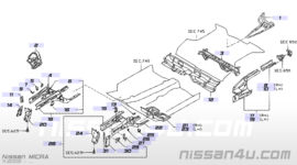 Motorsteun Nissan 75116-AX630 CK12 / E11/ K12 Origineel.