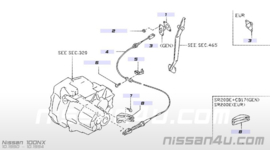 Koppelingskabel Nissan GA16DE/GA16DS 30770-62Y01