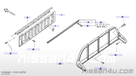 Front panel achterklep Nissan Navara D40 93140-EB000