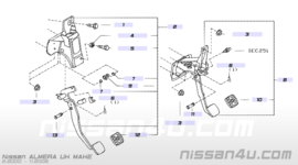 Rempedaal Nissan Almera N16 46501-BN000