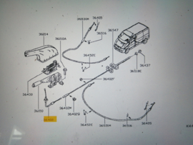 Handremkabel voorste Nissan Primastar X83 36402-00QAD