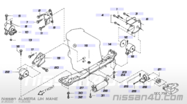 Achterste motorsteun QG15/ QG18 Nissan Almera N16 11320-BM500