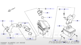 Luchtaanvoerslang Nissan Almera N16 16578-BN310