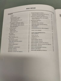 ''Body repair manual P12 '' Nissan Primera P12 BR2E-0P12E0E Gebruikt.