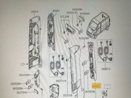 Achterlicht links Nissan Primastar X83 26525-00Q0A