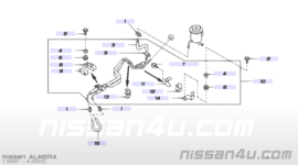 Slang/buizenstelsel stuurbekrachtiging Nissan Almera N15 49721-0N000