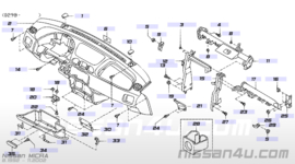 Dashboardkastje Nissan Micra K11 68500-6F700