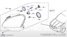 Koplamp rechts Nissan Qashqai J10 / JJ10 -2010 26010-JD90B