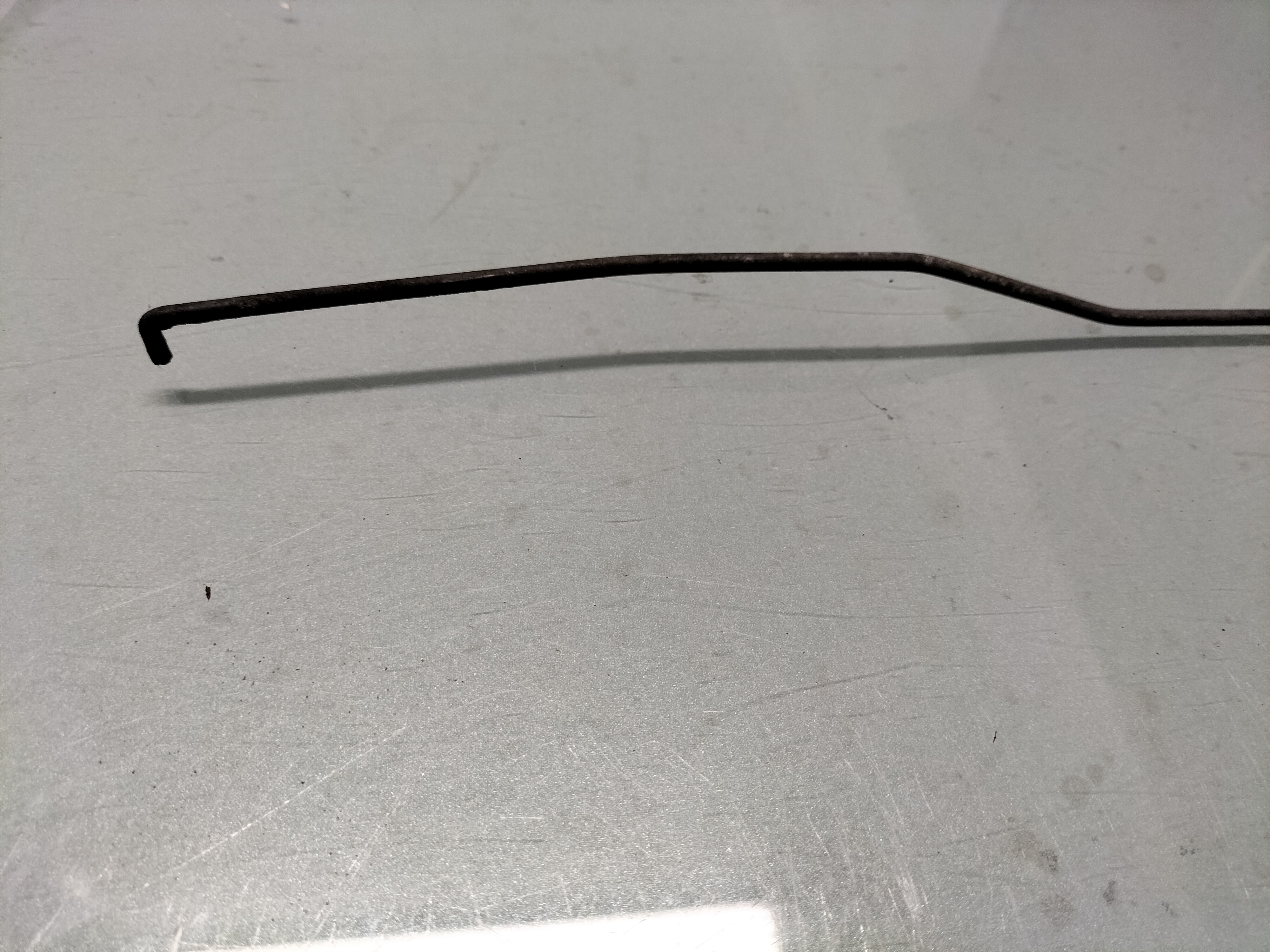 Rod-front lock left-hand Datsun Cherry E10 80538-M0200 Used part.