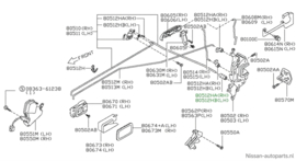 Lock front door, right-hand Nissan Almera N16 / Nissan Almera Tino V10 80502-BM660 Original.