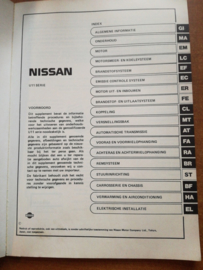 Werkplaatshandboek '' Model WU11 katalysator-uitvoering '' Nissan Bluebird WU11