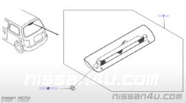 Lamp stop, high mounting Nissan Micra K11 26590-1F500