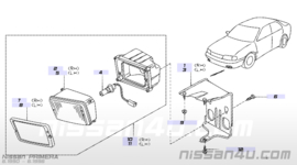 Mistlamp linksvoor wit Nissan Primera P10 26156-96J10