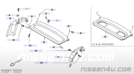 Finisher-rear parcel shelf Nissan Micra K11 79910-1F501