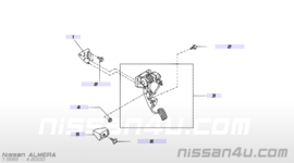Lever complete-accelerator, with drum Nissan Almera N15 CD20 18002-2N119 Used.