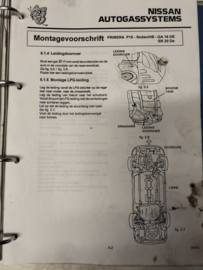 Service manual ''Nissan autogassystems II'' Used part.