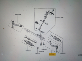 Stuurkogel buitenste linksvoor Nissan Interstar X70 48520-00QAH