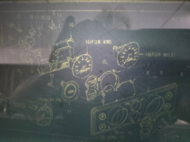 Kilometerteller Datsun Cherry E10 24850-M0200 Gebruikt.