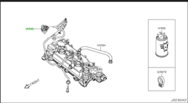 Vacuümventiel Nissan 14930-4ED0A C13/ F15/ J11/ K14 Origineel.