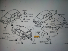 Over fender-front, right hand Nissan Qashqai J11 63810-HV11A Original.