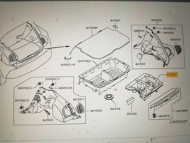 Gereedschap opbergbak Nissan Juke F15 849B4-1KE0A