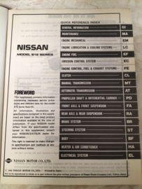 Service manual '' Model S12 series - Silvia Supplement III '' SM7E-S12SG0 Gebruikt.