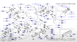 Massademper motorsteun Nissan Bluebird T12/ T72/ U11 11246-D4004 Gebruikt.