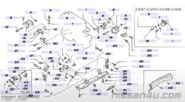 Bracket-engine mounting, rear CA18T/ CA20E/ CA20S Nissan Bluebird T12/ T72/ U11 11332-D4010 Used part.