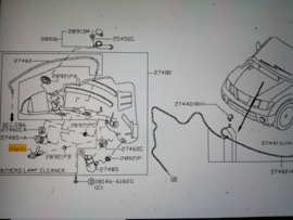 Ruitenwisservloeistofniveausensor Nissan 28911-EB300 D40/ R51 Origineel.