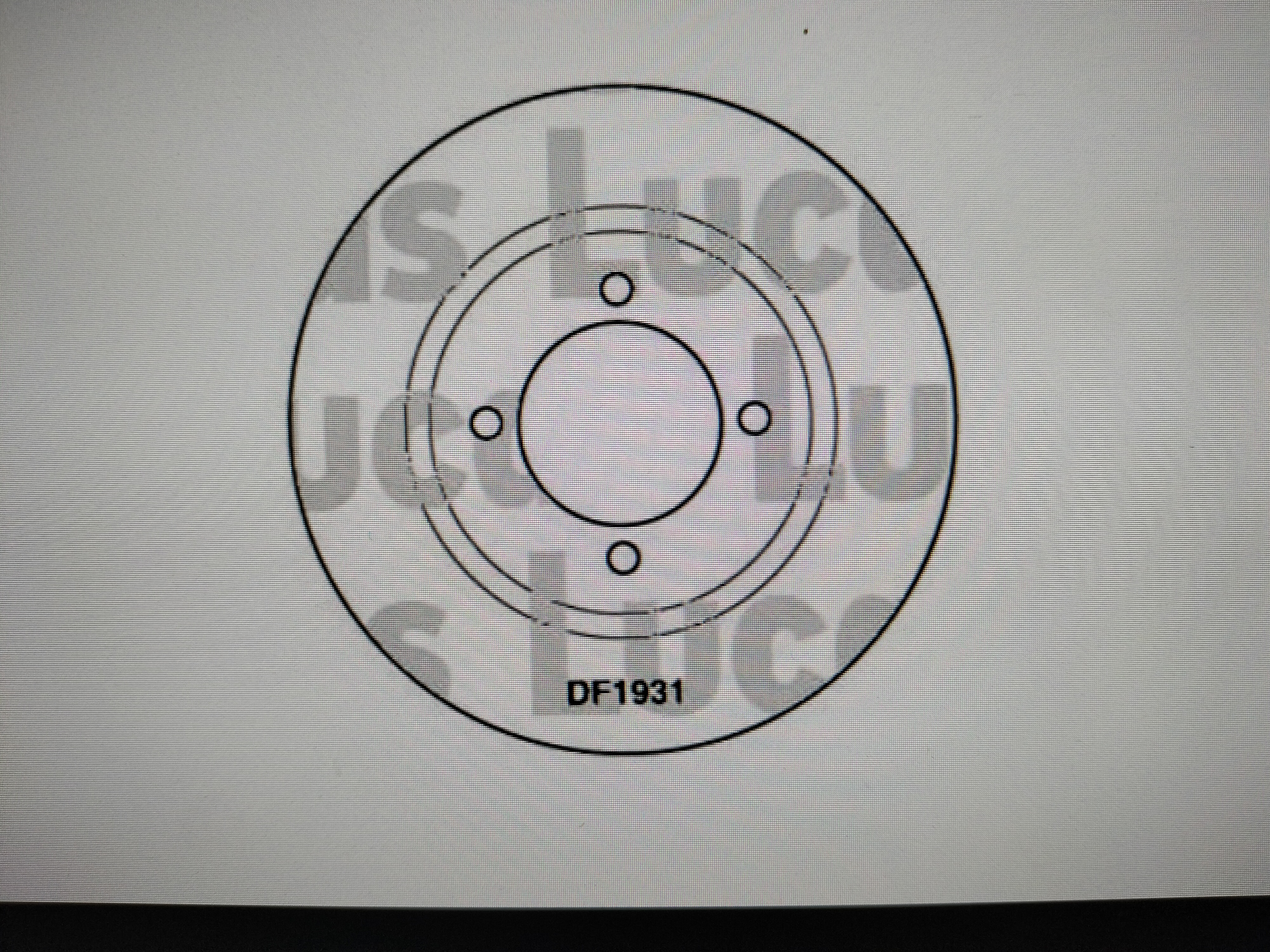 Remschijf vooras 244mm Datsun 40206-U6700 610/ 710/ B210/ B310 Nieuw.