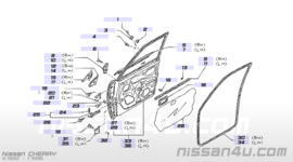 Rechter voorportier Nissan Cherry N12