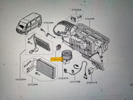 Kachelweerstand Nissan Interstar X70 27150-00QAE