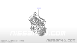 Engine K9K Nissan Almera N16 10102-00QAC (Not tested)