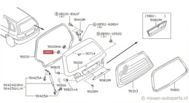 Rubber 30mm Nissan 01658-00541 Used part.