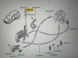 Deurknop schuifdeur Nissan Kubistar X76 82620-00QAP