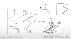 Wielmoersleutel Nissan 99545-2F000 N16/ J10/ P11/ P12/ V10/ WP11