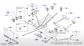 Mistlampschakelaar Nissan 25370-13E10 160/U11