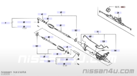 Stuurhuishoes Nissan 48203-EA025 Navara D40 / Pathfinder R51