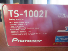 Speakerset Pioneer TS-1002I 2-wegspeaker